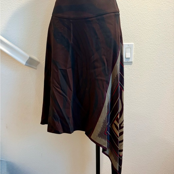 Roberto Cavalli zebra print asymmetric skirt animal print silk It. 42 US medium - Picture 4 of 5